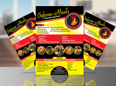Meals Flyer adobe illustrator adobe photoshop cc branding design flyer flyer design graphic design meals flyer meals flyer promotional flyer sell sheet