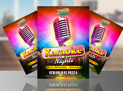 Karaoke Nights Flyer adobe illustrator adobe photoshop cc aliakborripon branding design event flyer flyer flyer design graphic design karaoke nights flyer karaoke nights flyer promotional flyer