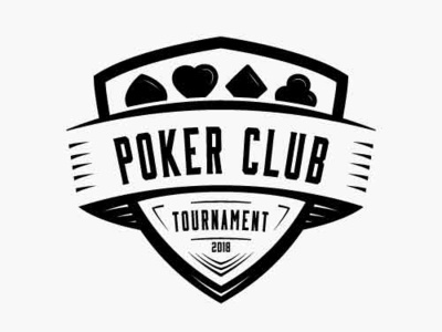 Poker club logo. Poker tournament. Vector and illustration. card club competition design gamble gambling logo logotype lucky money poker poker card poker club retro risk shield tournament vector vintage year