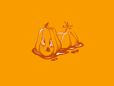 SPOOKED artwork creative digital digital media drawing graphics illustration illustrator procreate pumpkin