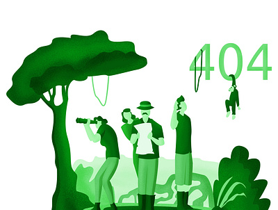 404 Error Page Illustration design illustration ui ux