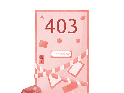 403 'Error Page' Illustration