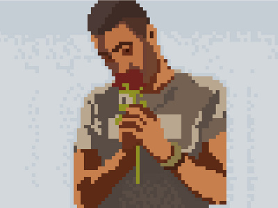 pixel art (salama) character design illustration