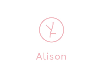 Alison cosmetic 2d design flat graphic design logo