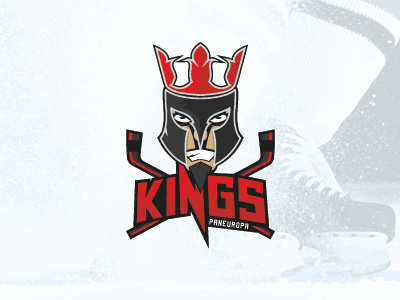 PANEUROPA KINGS branding bratislava euhl ice hockey illustrator kings league logo paneuropa slovakia university