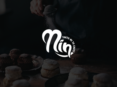 Nin - takto mi to chutí branding calligraphy ci cooking font food handwritten logo taste typography