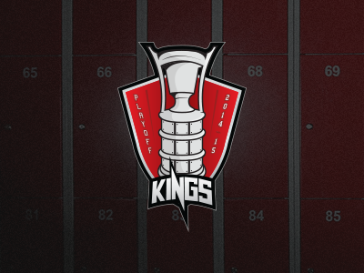 Playoff logo for Paneuropa Kings branding ice hockey illustrator kings logo playoff vector