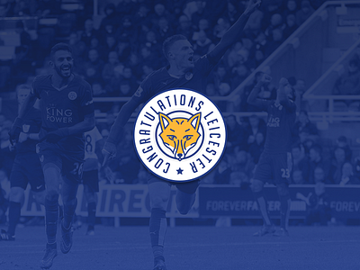 Congratulations Leicester branding congratulations cup football fox leicester logo premier league rebranding sport title