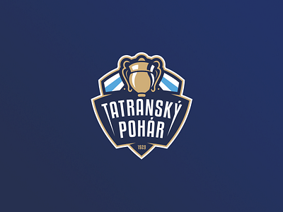 Tatranský Pohár badge branding cup icehockey illustrator logo sport trophy