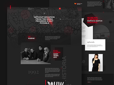 Website redesign for MUW Saatchi & Saatchi