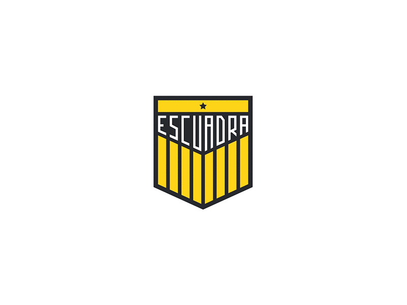 Escuadra - football team logo animation branding custom escuadra football logo outline soccer sport sport logo team trim path