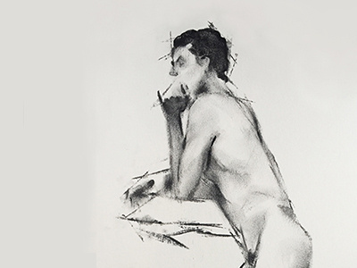 Life Drawing charcoal figure drawing illustration life drawing