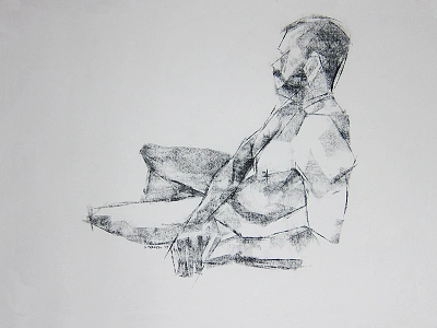 Fig 001 charcoal figuredrawing illustration