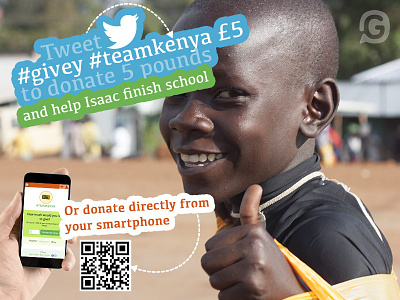 Event poster design for Team Kenya givey team kenya