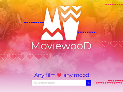 Logo MovieWood design logotype movie goodmood