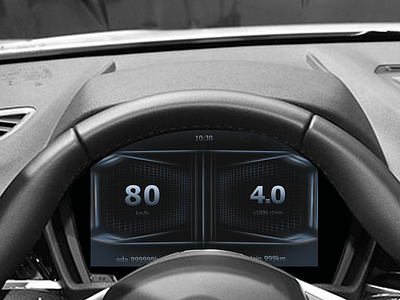 Daily UI07 car car cluster car dashboard design hmi ui ux