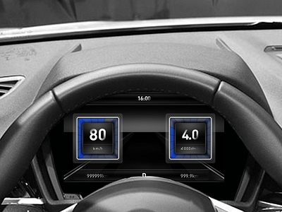 Daily UI15 car car cluster car dashboard design hmi ui ux