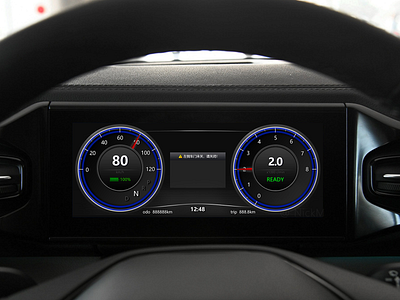 Daily UI30 car car cluster car dashboard design hmi ui ux