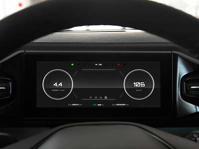 Daily UI31 car car cluster car dashboard design hmi ui ux