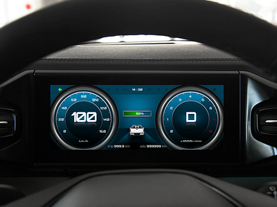 Daily UI36 car car cluster car dashboard design hmi ui ux