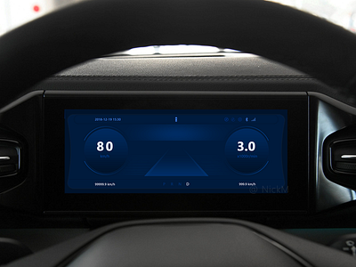 Daily UI45 car car cluster car dashboard design hmi ui ux