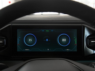 Daily UI46 car car cluster car dashboard design hmi ui ux