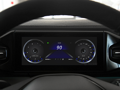 Daily UI61 car car cluster car dashboard design hmi ui ux