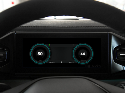 Daily UI63 car car cluster car dashboard design hmi ui ux