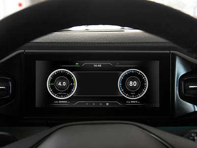 Daily UI64 car car cluster car dashboard design hmi ui ux