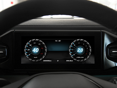 Daily UI65 car car cluster car dashboard design hmi ui ux