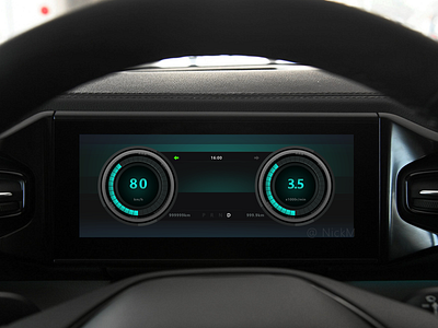 Daily UI81 car car cluster car dashboard design hmi ui ux