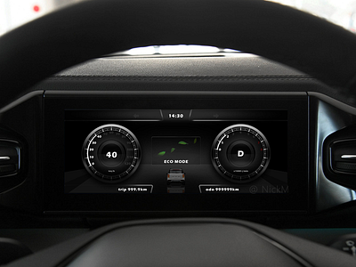 Daily UI83 car car cluster car dashboard design hmi ui ux