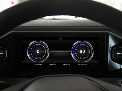 Daily UI87 car car cluster car dashboard design hmi ui ux