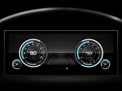 Daily Redesign UI03 AC Schnitzer car car cluster car dashboard design hmi redesign ui ux