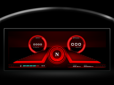 Daily Redesign UI06 Apollo apollo car car cluster car dashboard design hmi ui ux