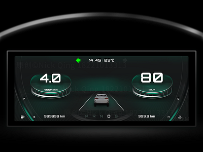Daily HMI design_20200922 car car cluster car dashboard design hmi ui ux