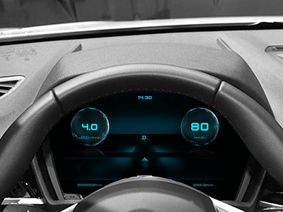 Daily UI01 car car cluster car dashboard