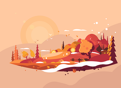 In Autumn illustration illustration art illustration design illustrator vector