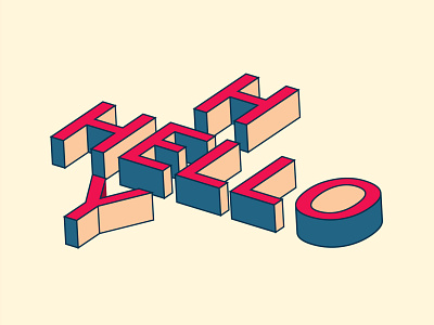 HELLO Hey 3d design illustration illustration art illustration design illustrator typography