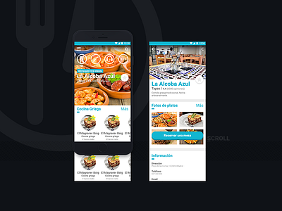Prototipo de una app para reserva de restaurantes adobexd app concept design prototipo uidesign ux design