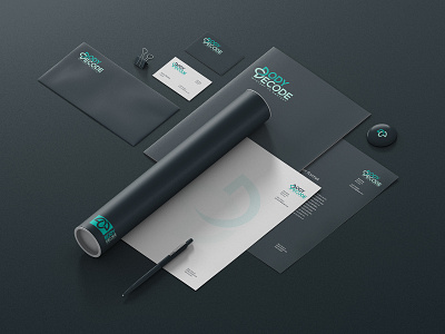 stationary logo mockup