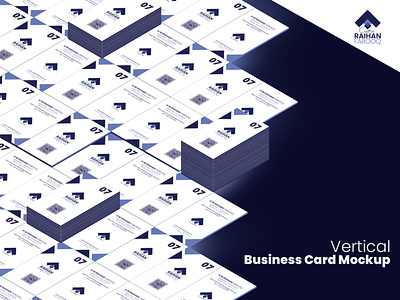 Vertical Business Card branding businesscard corporatebusinesscard graphic design logo