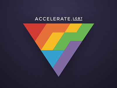 Accelerate.LGBT event logotype event identity lgbt logotype