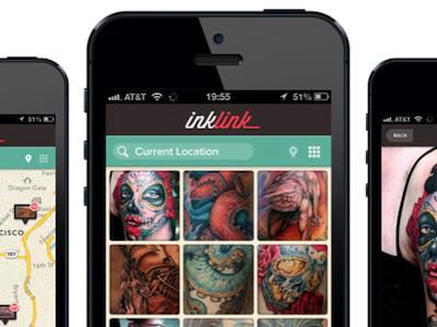 inklink app app concept ink ios iphone tattoo