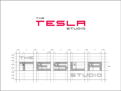 Letter Mark logo for Tesla studio cars goldenratio lettermark logo