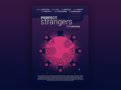 Perfect strangers - movie poster drama movie poster