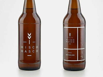 Swiss craft beer logo and label beer logo minimal swis