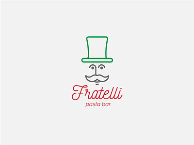 Fratelli design italian logo pasta