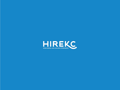 Hire KC logo modern typemark