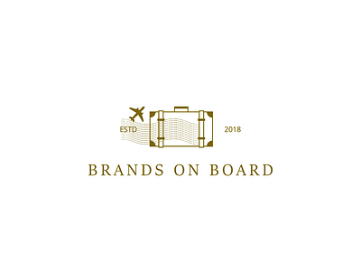 Suitcases design illustration logo